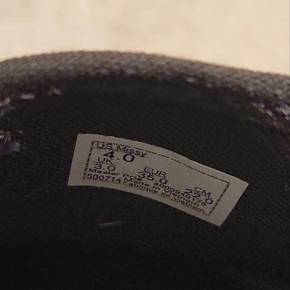 NEW Vans Asher Glitter Checkerboard Slip-On Low Top Sneakers Missy Girls Size 4 - Picture 8 of 9